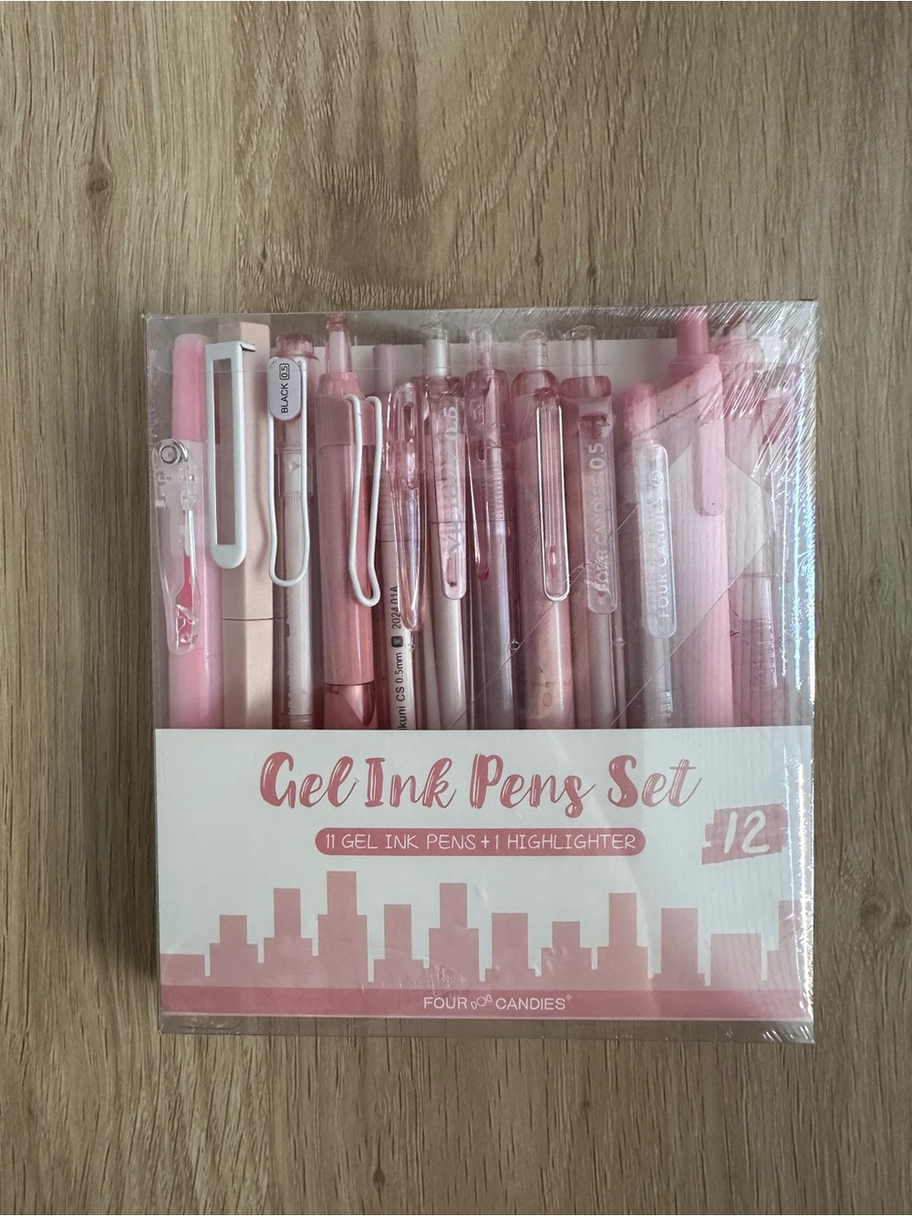 Candie's Pink Gel Ink Pens & Highlighter Set - Assorted Pink Tones